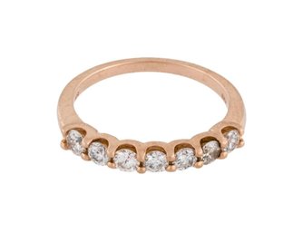 GORGEOUS 14K ROSE GOLD BAND .70 Ct