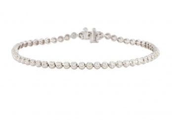 BEAUTIFUL 14k GOLD DIAMOND TENNIS BRACELET