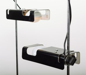 Joe Columbo Black Spider Floor Lamps For Oluce