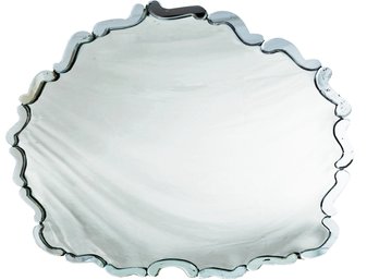Large Round Vintage Vanity Mirror