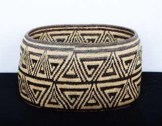 Wounaan Wovan Basket  By The Embera Peoples Of Panama