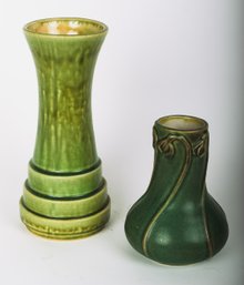 Two Arts & Crafts Pewabic Pottery Vases