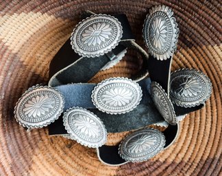 Navajo Silver Concho Belt