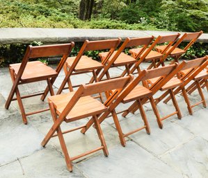 1940s Snyder Wooden Folding Chairs