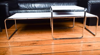 Marcel Breuer White Laccio Tables