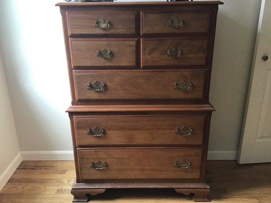 Ethan Allen 7 Drawer Tall Chest Of Drawers