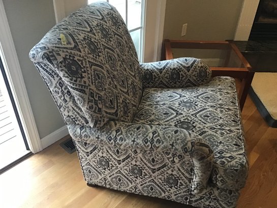 Ethan Allen Upholstered Side Club Chair