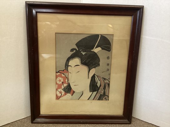 Framed Japanese Woodblock Ptint