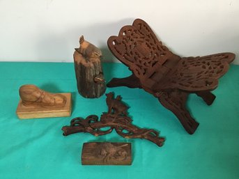 Lot Of Carved Woodenware