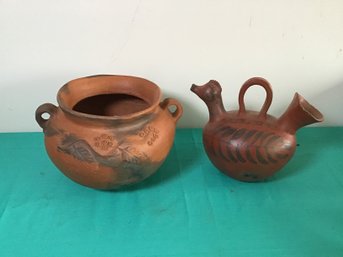 Two Antique Terracotta Vessels