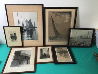 Assorted Art Lot Of Etchings, Drawings, And Prints