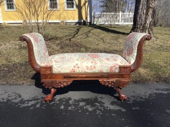Early 19thC American Neoclassical Bench