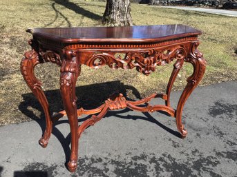 Louis XV Style Carved Console Table