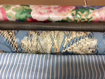 Four Bolts Of Vintage Chintz Fabric