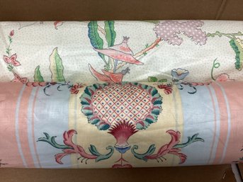 Two Bolts Of Fabric Jay Yang Museum Reproduction Chintz