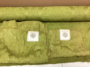 One Bolt Vintage Stroheim & Romann Green French Linen And Cotton Fabric