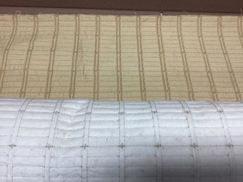 Vintage Bolt Of Gold Quilted Fabric