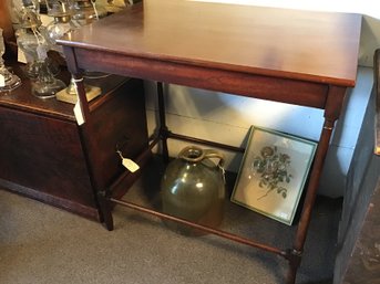 Antique Plum Pudding Mahogany Side Table