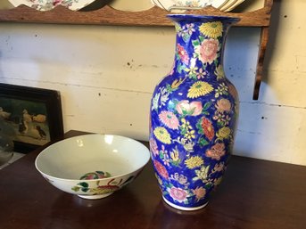 Chinese Vase And Bowl