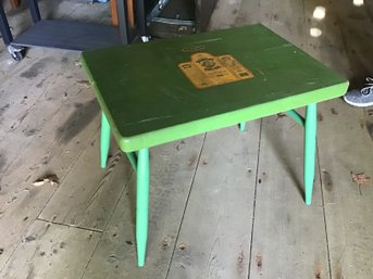 Green Painted Bombay Gin Table