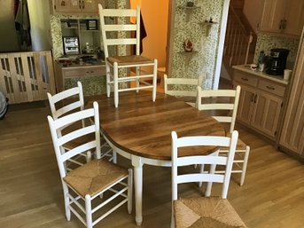 Kitchen Table And 6 Chairs 2 Leaves