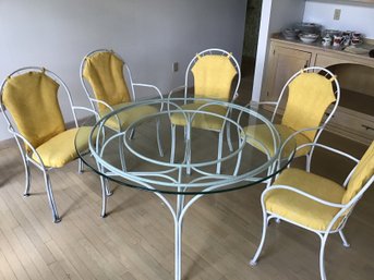 Lineal Group White Table And Chairs