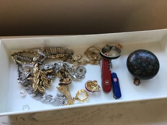 Assorted Lot Costume Jewelry With Cloisonne