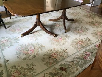 Large Wool Needlepoint Aubusson Style Carpet