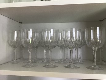 Cut Crystal Wine Glasses