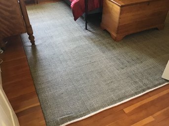 Herringbone Grey Wool Carpet