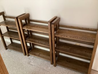 Three Oak Bookcases