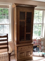 Maine State Prison Oak Guncabinet