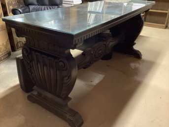 Renaissance Style Carved Table Desk