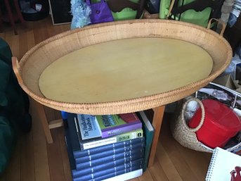 Hancock Basket Tray Top Coffee Table RARE