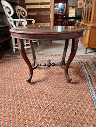 VICTORIAN ERA (1830s-1920s) WOOD OVAL PARLOR TABLE