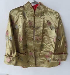 A Chinese Silk Jacket, Very Good If Not Excellent Condition. No Label Attached - Measures 23'L. Provenance: Fr