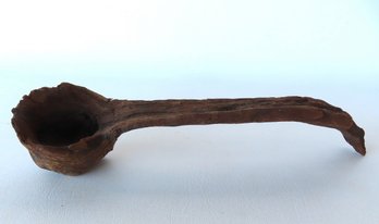A Very Primitive Natural Burlwood Scoop, Probably Native American, 18th/19th Century. Some Wear/losses To The