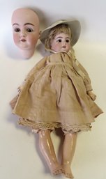 German Handwerk Doll Marked '11 1/2' 99 DEP GERMANY HANDWERK' - 22 1/2'l - Vintage Costume - Fixed Eyes - Pier