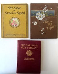 Three English And German Books: 'The English Inn Past And Present' Published In London And Philadelphia 1926 -