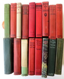 Grouping Of 15 Tarzan Novels By Edgar Rice Burroughs, Some May Be First Editions With Publishing Dates 1914 To