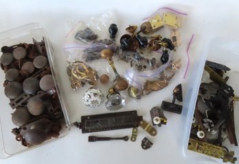 Grouping Of Mostly Miscellaneous Vintage Metal Hardware - See Photos For More Details. Most Items In Good Cond