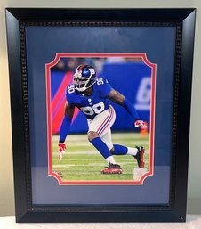 NFL Certified New York Giants Jason Pierre Paul Framed Photograph