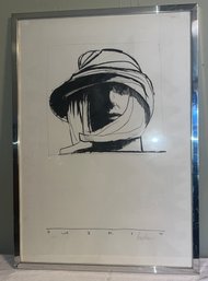 Leonard Baskin Pencil Signed Lithograph Framed #13/160 - Safari