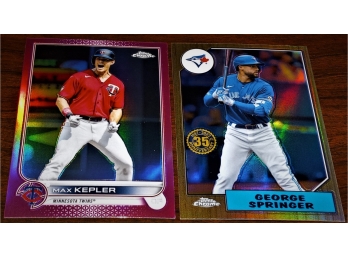 2022 Topps Chrome:  Max Kepler & George Springer