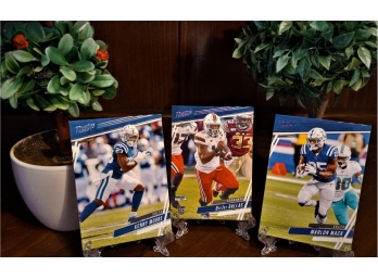 2020 Panini Prestige:  Kenny Moore, DeeJay Dallas (RC) & Marlon Mack