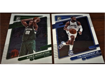 2021-22 Donruss Optic NBA Cards:  Kris Middleton & Tim Hardaway, Jr.