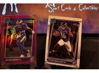 2021 Panini Donruss Football:  Jacob Harris & Tylan Wallace  {2-Card Rated Rookie Lot}