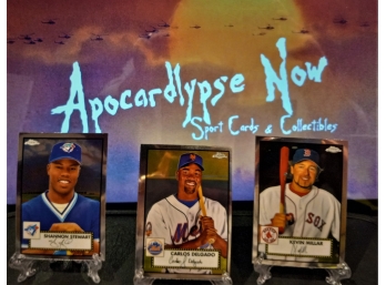 2021 Topps Chrome-Anniversary Edition:  Shannon Stewart, Carlos Delgado & Kevin Millar