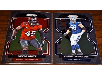 2021 Panini Prizm Football:  Devin White & Quentin Nelson