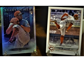 2022 Topps Update Series:  Hunter Greene {2-Card Lot} - Rookie Cards